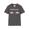 The Cherry on Top | Funny Double Cherry Boob Sweatshirt | Naughty Whipped Cream Cherry on Top T-Shirt | Gag Gift for Women