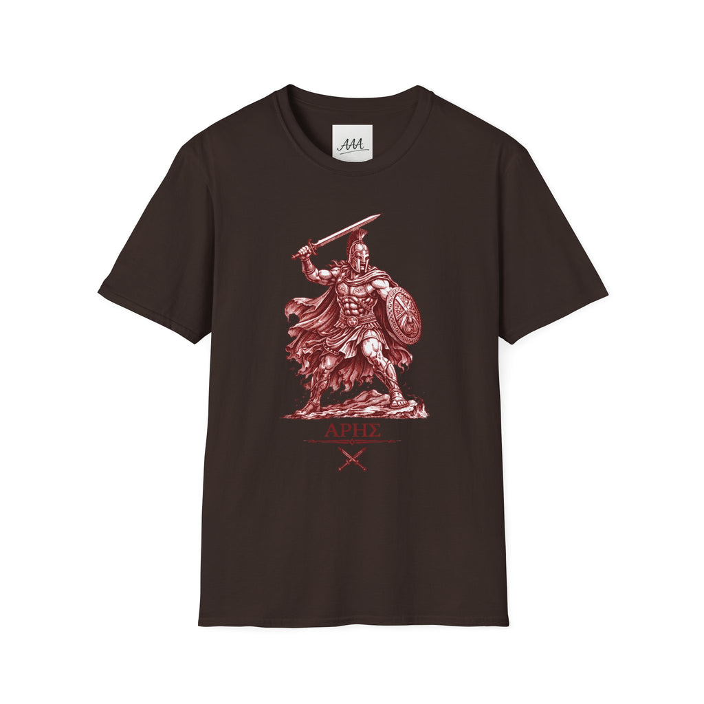 Ares Greek God of War T-Shirt | Mythology Graphic Tee | Ancient Greece Warrior Shirt | Gift for Him | Unisex Soft Cotton