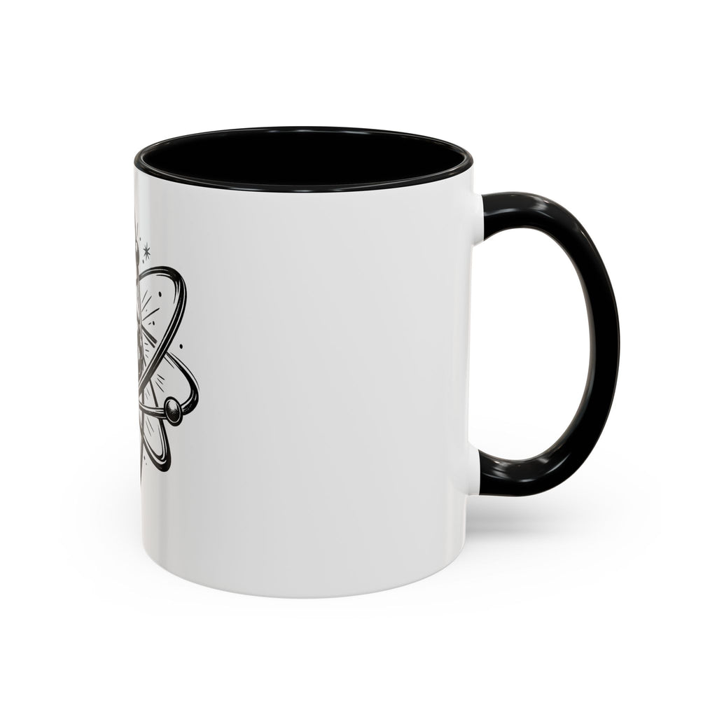 Atom Illustration Coffee Mug | Science Accent Mug | STEM Gift for Teacher | Chemistry Lover Mug | Nerdy Coffee Cup | 11oz Ceramic