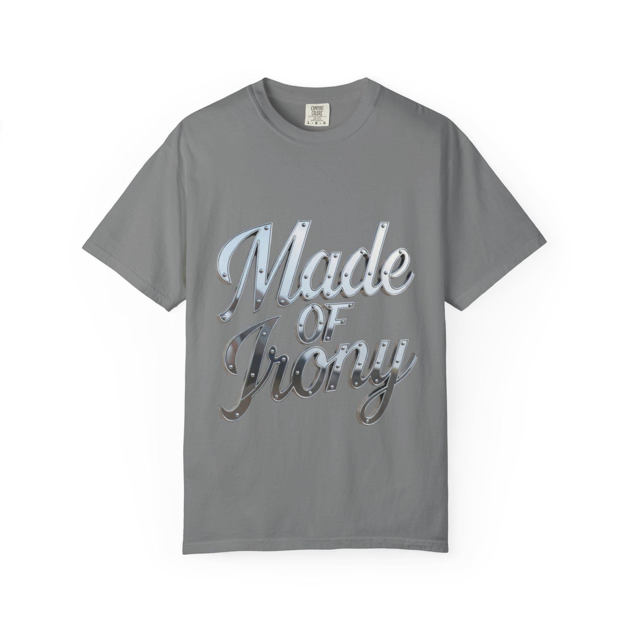 Made of Irony T-Shirt Retro Chrome Script Graphic Tee