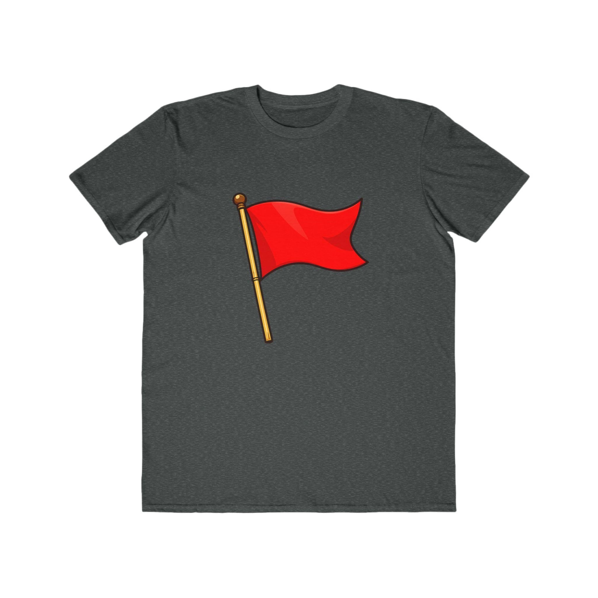 Red Flag Graphic Tee Men's Casual Cotton T-Shirt