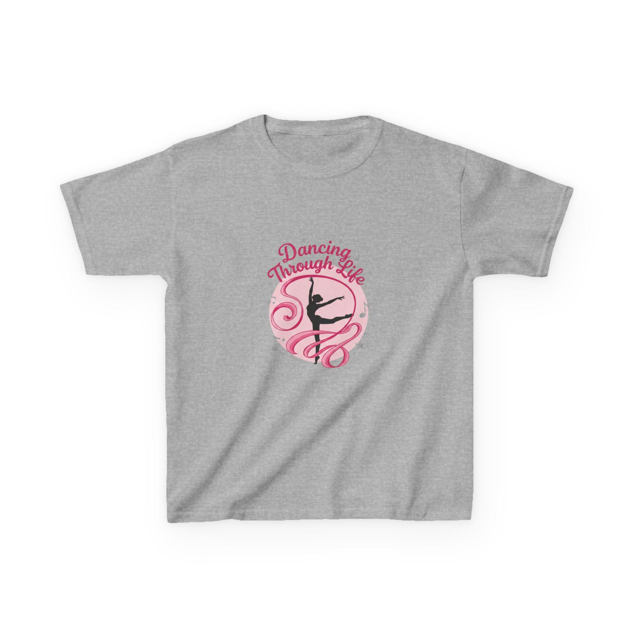 Kids T-Shirt Dancing Through Life Ballerina Tee