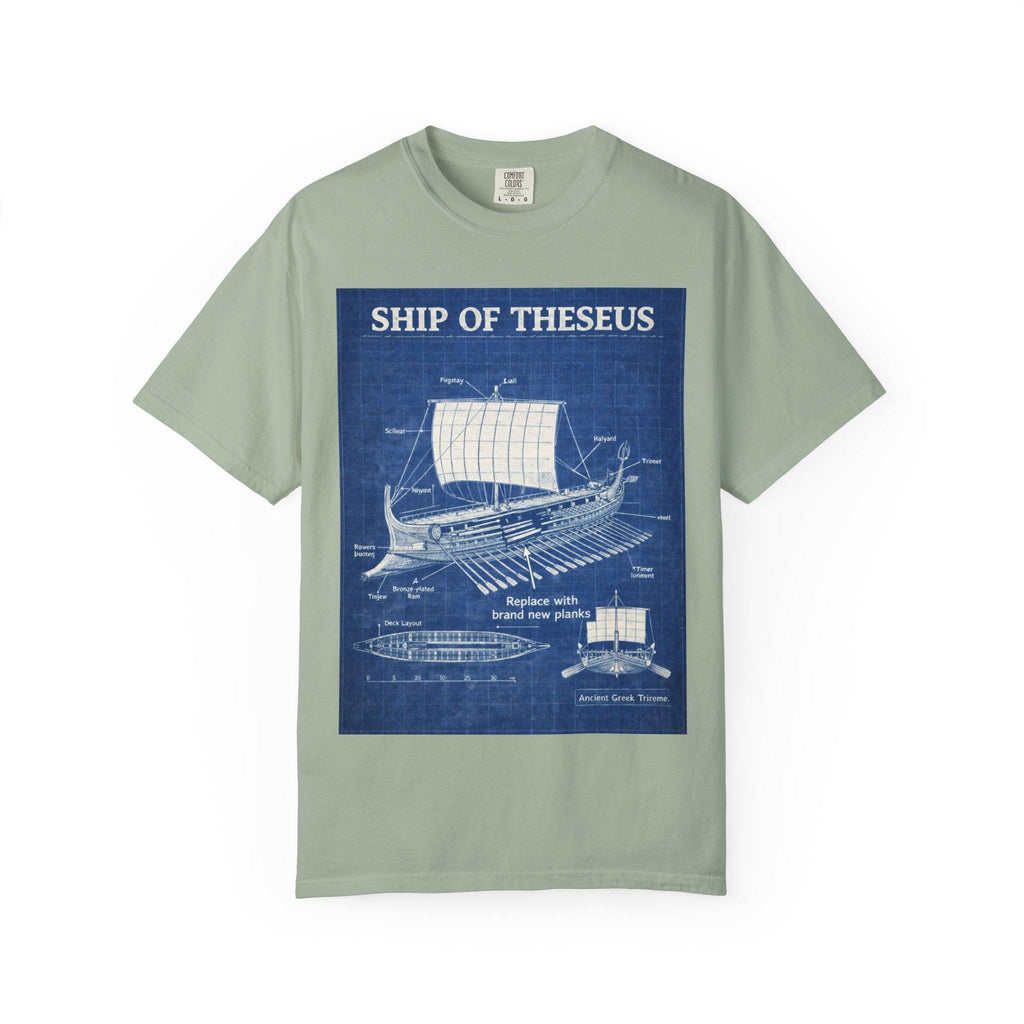 Ship of Theseus T-Shirt Blueprint Nautical Design