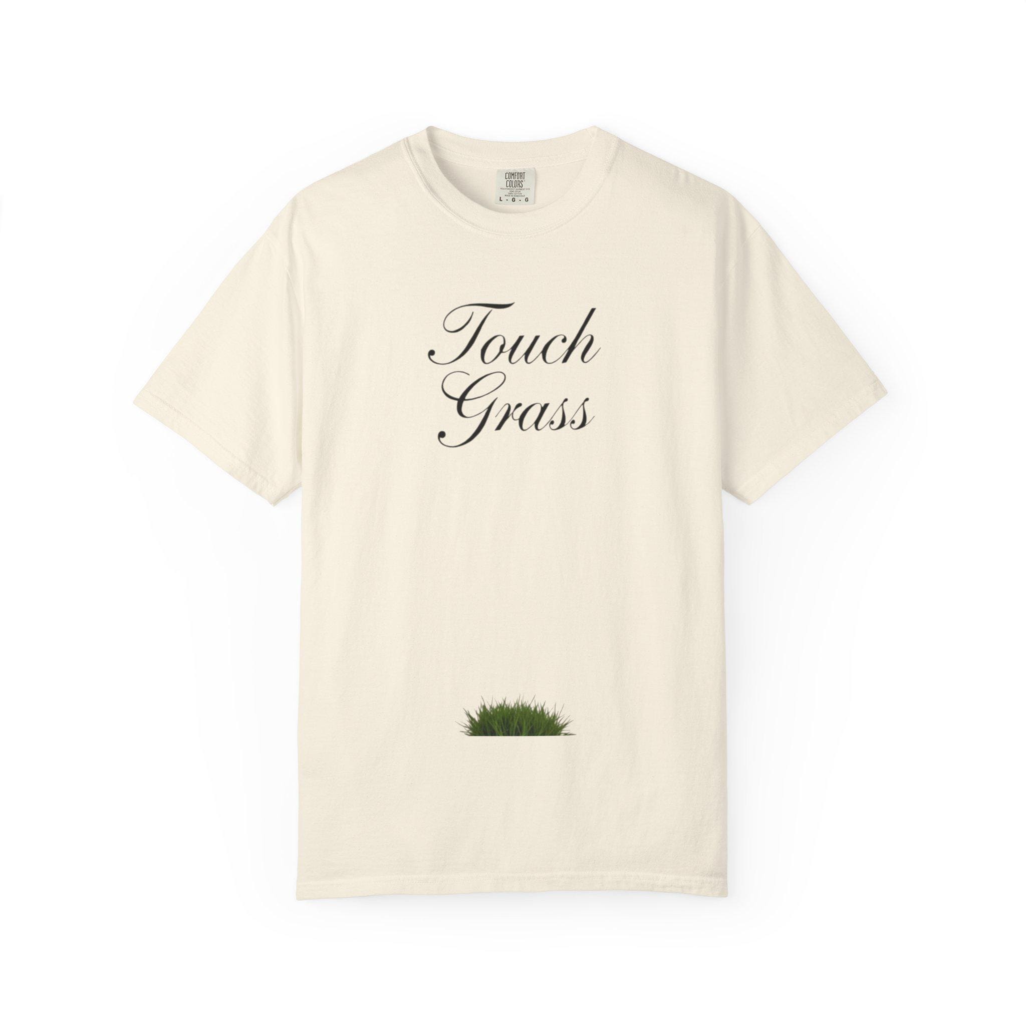 Touch Grass T-Shirt Minimalist Cottagecore Tee