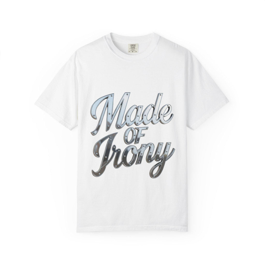 Made of Irony T-Shirt Retro Chrome Script Graphic Tee