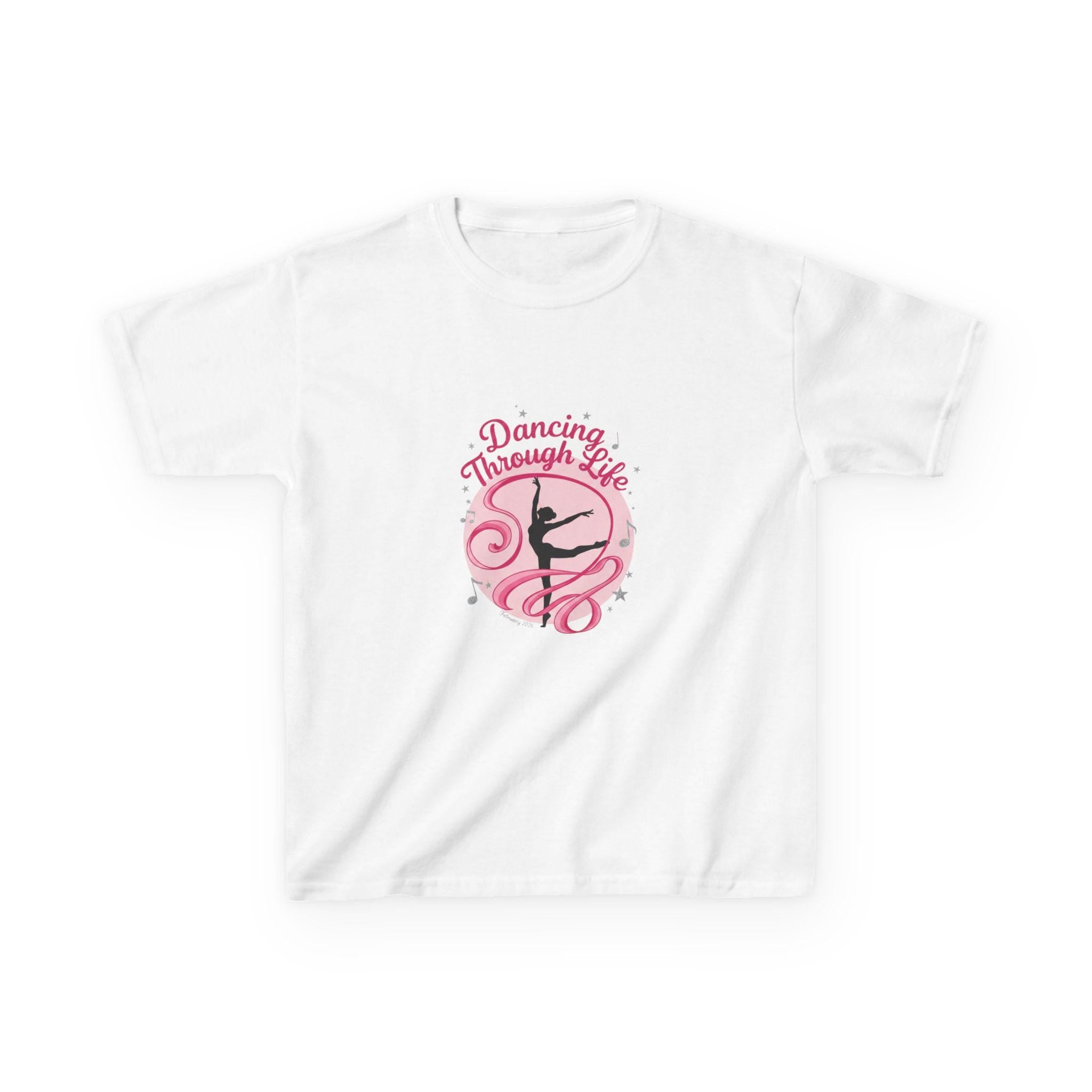 Kids T-Shirt Dancing Through Life Ballerina Tee