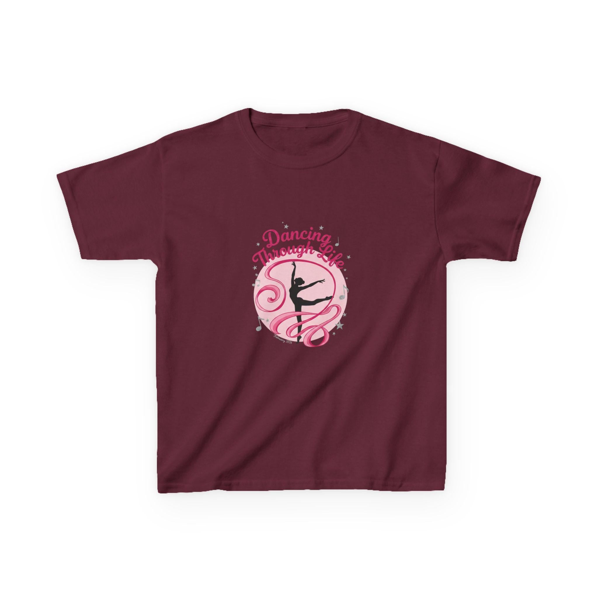 Kids T-Shirt Dancing Through Life Ballerina Tee