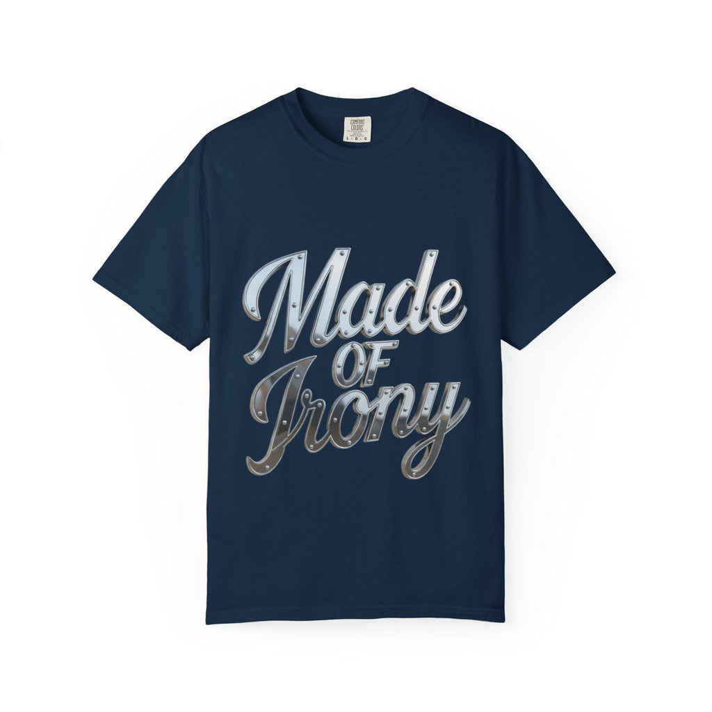 Made of Irony T-Shirt Retro Chrome Script Graphic Tee