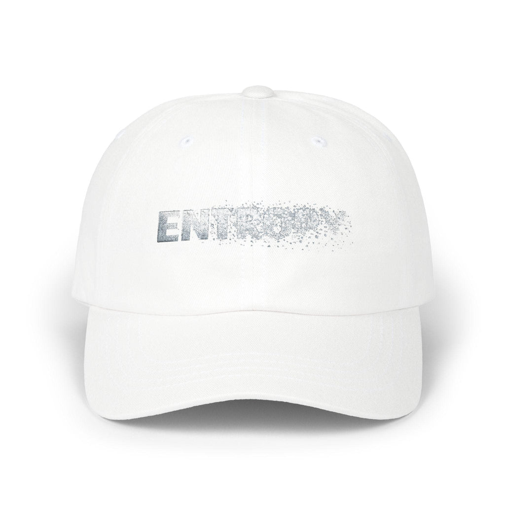 Entropy White Baseball Hat