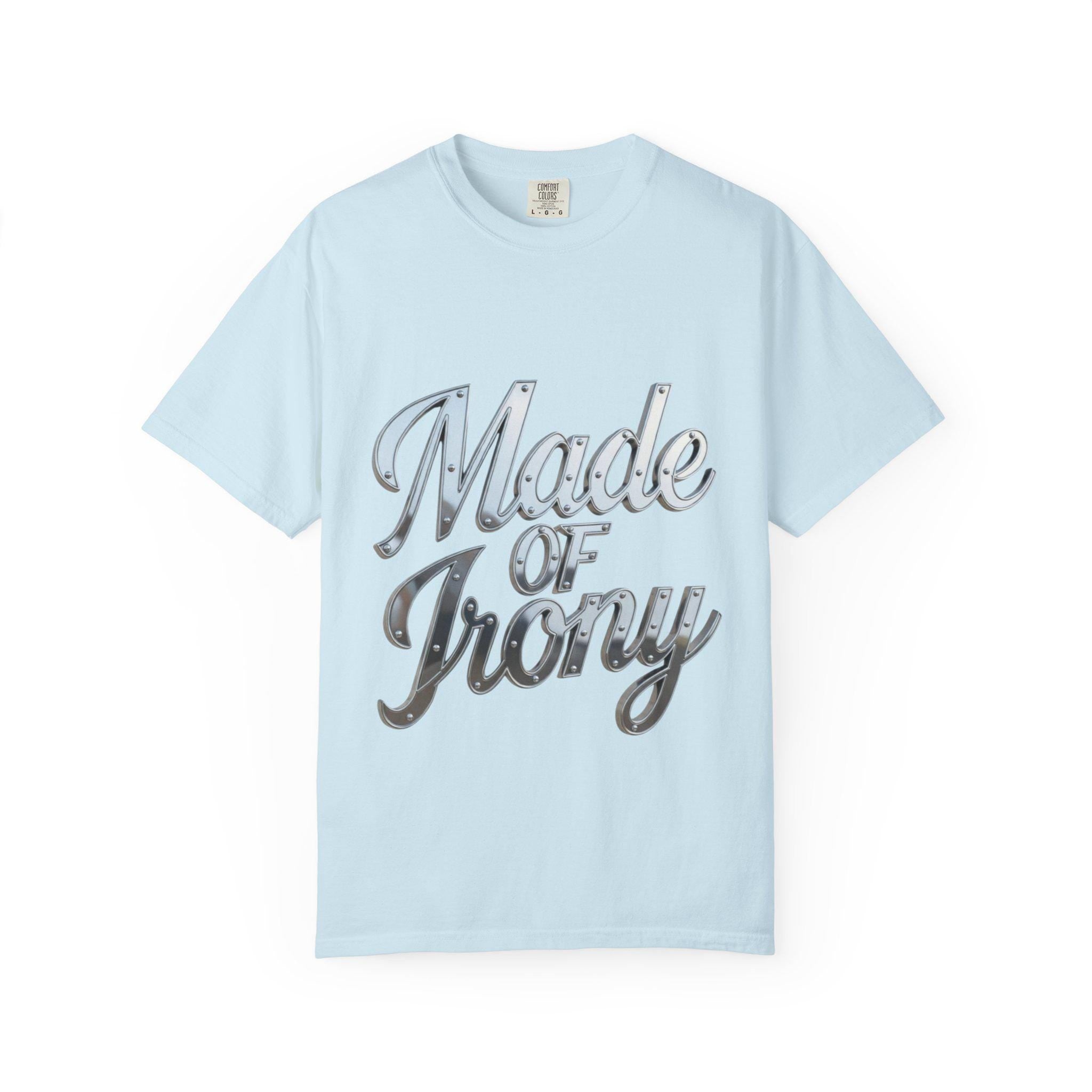 Made of Irony T-Shirt Retro Chrome Script Graphic Tee
