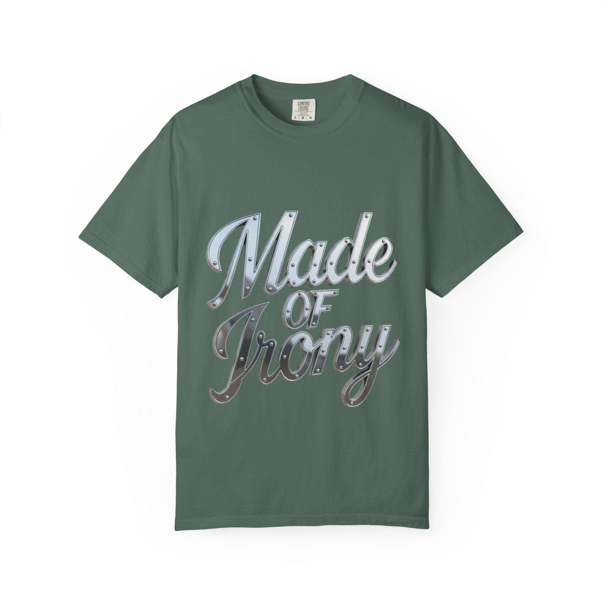 Made of Irony T-Shirt Retro Chrome Script Graphic Tee