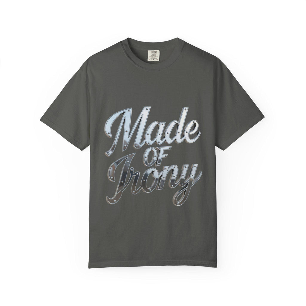 Made of Irony T-Shirt Retro Chrome Script Graphic Tee