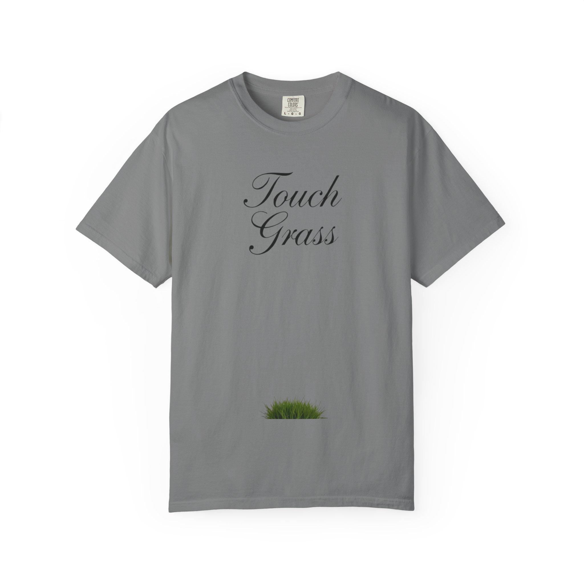 Touch Grass T-Shirt Minimalist Cottagecore Tee